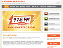 Tablet Screenshot of enduringwordradio.com